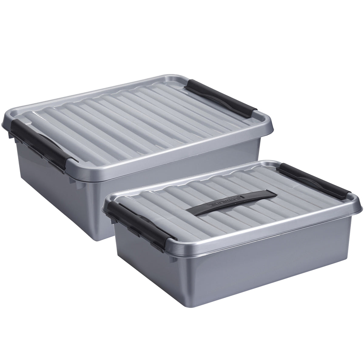 opberg-boxen-set-2x-stuks-10-en-25-liter-kunststof-grijs-met-deksel_10363630