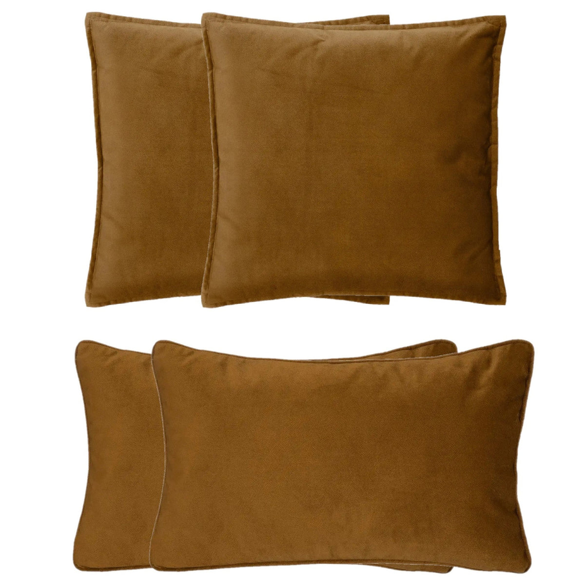 bank-sierkussens-huiskamer-sophia-set-4x-stuks-goud-bruin-polyester-met-rits-2-formaten_10386641