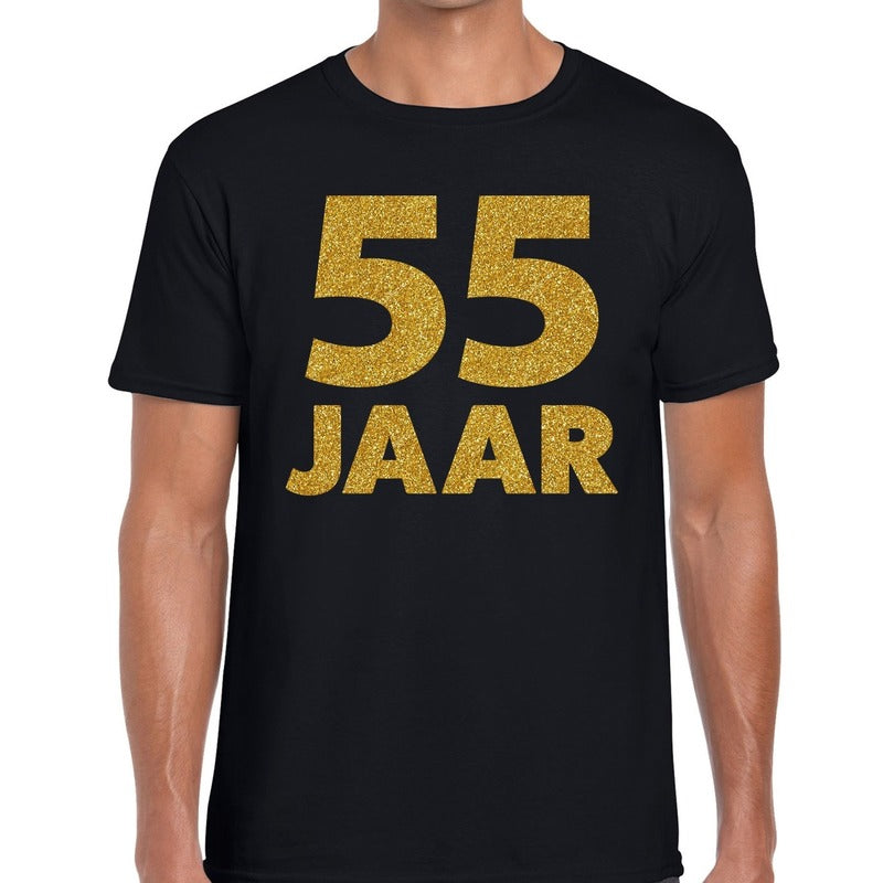 55-jaar-goud-glitter-verjaardag-jubileum-kado-shirt-zwart-heren_10154643