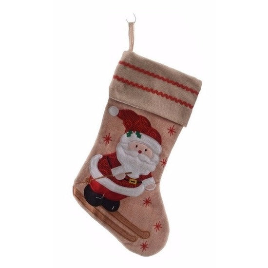 decoris-kerst-sok-met-kerstman-bruin-jute-h45-cm-kerstversiering-kerstdecoratie_10092643