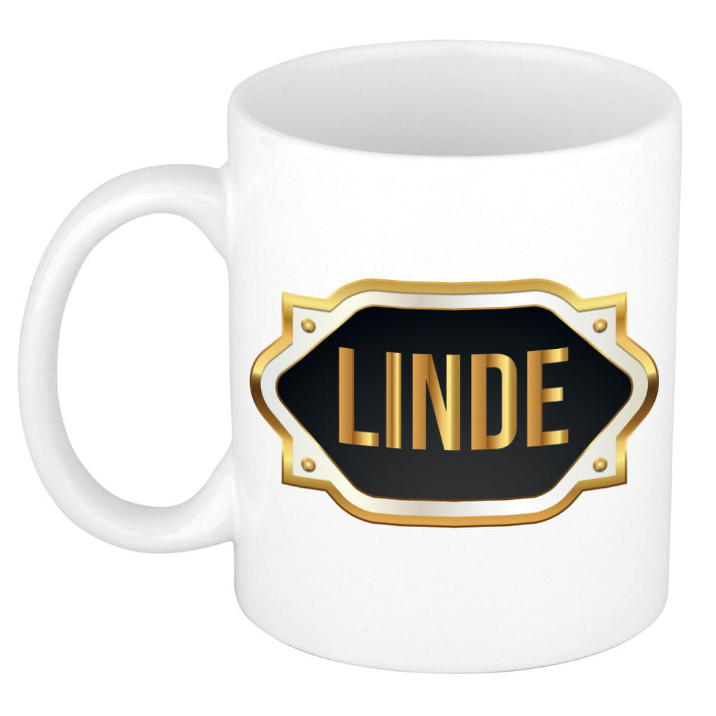 naam-cadeau-mok--beker-linde-met-gouden-embleem-300-ml_10278644