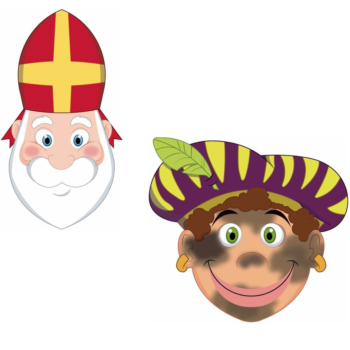 bellatio-decorations-sinterklaas-en-roetveeg-pieten-maskers-6-stuks_10322645