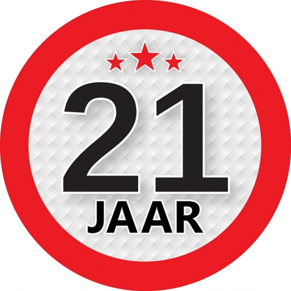 21-jaar-leeftijd-sticker-rond-dia-9-cm-21-jaar-verjaardag-jubileum-leeftijd-versiering_10061647-3
