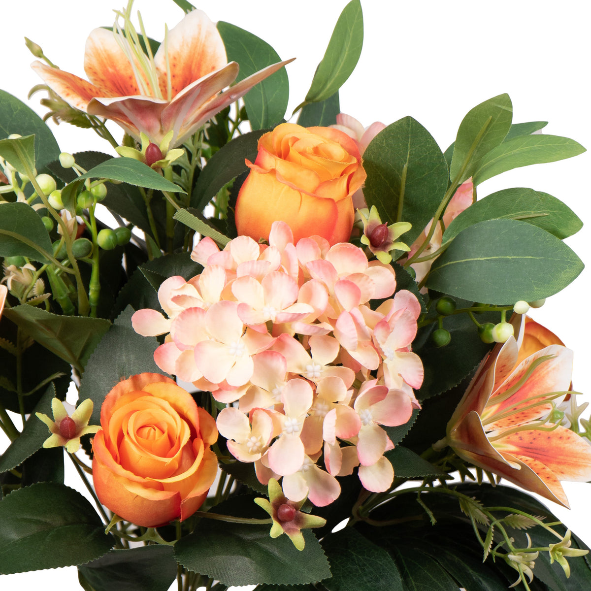 kunstbloemen-boeket-roos-hortensia-lelie-oranje-zalm-h39-cm-bloemstuk-bladgroen_10393652