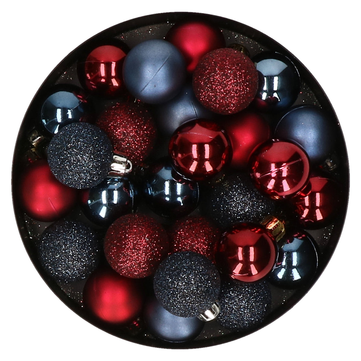 28x-stuks-kunststof-kerstballen-donkerrood-en-donkerblauw-mix-3-cm_10351658
