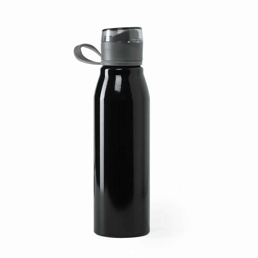 waterfles--drinkfles--bidon--sportfles-aluminium-metallic-zwart-schroefdop-700-ml_10380665
