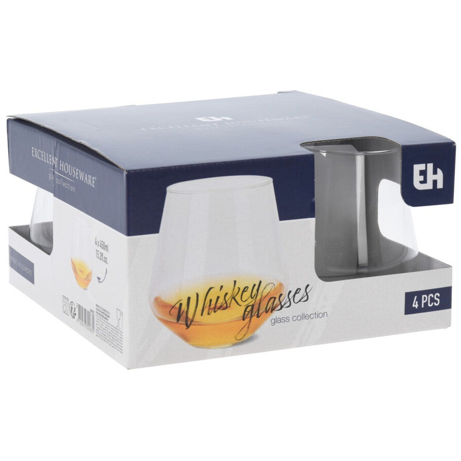 excellent-houseware-whiskey-glazen-4x-transparant-450-ml_10381668-1