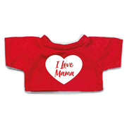 Cuddle clothes I Love Mommy heart t-shirt red M for Clothies