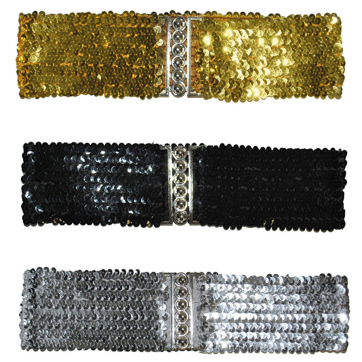 carnaval-verkleed-dames-riem-zwart-pailletten-108-x-8-cm-kunststof-glitter_10460683