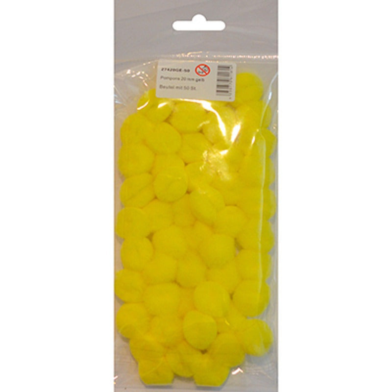 pompons-50x-geel-20-mm-hobby-knutsel-materialen_10411686-1