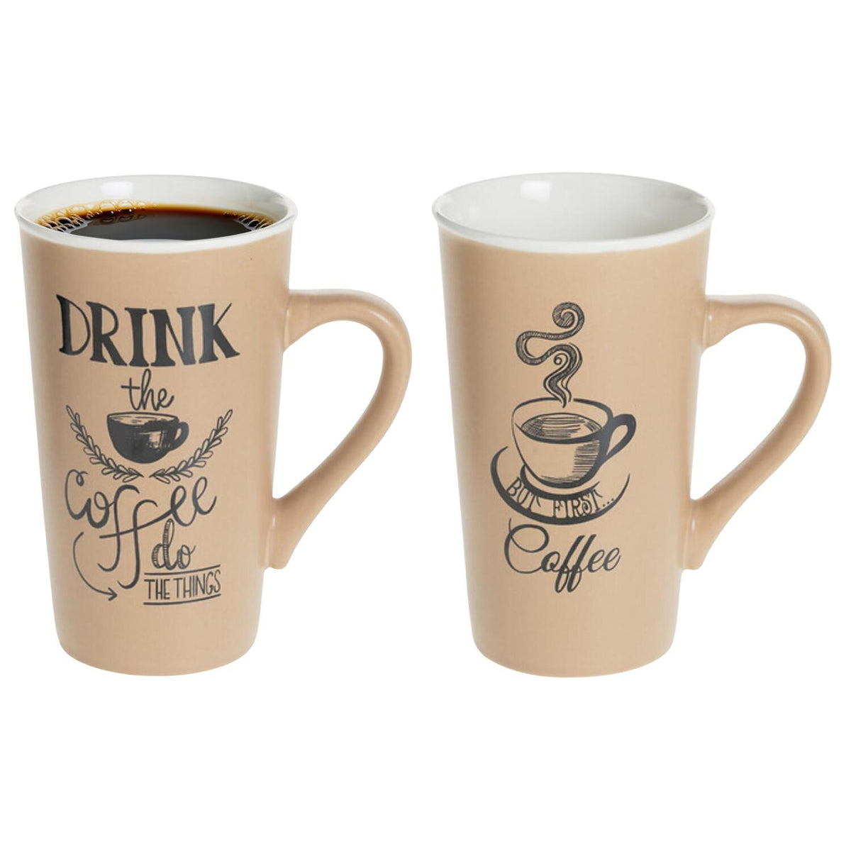 secret-de-gourmet-hoge-koffie-mok--beker-2x-beige-keramiek-500-ml-koffie-print_10496688
