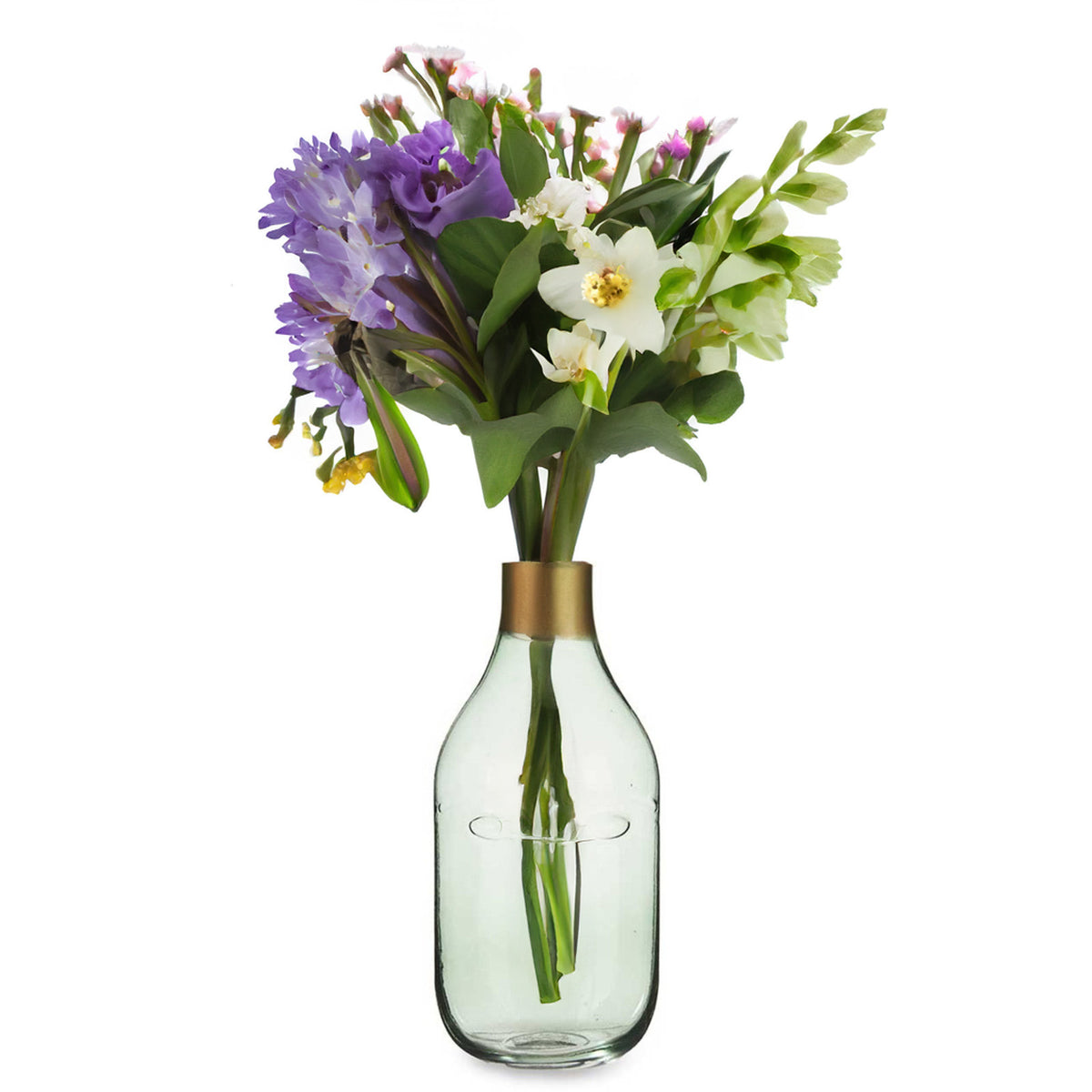 giftdecor-bloemenvaas-crystal-face-luxe-deco-glas-groen-transparant-d11-x-h24-cm-gouden-top_10442696-3