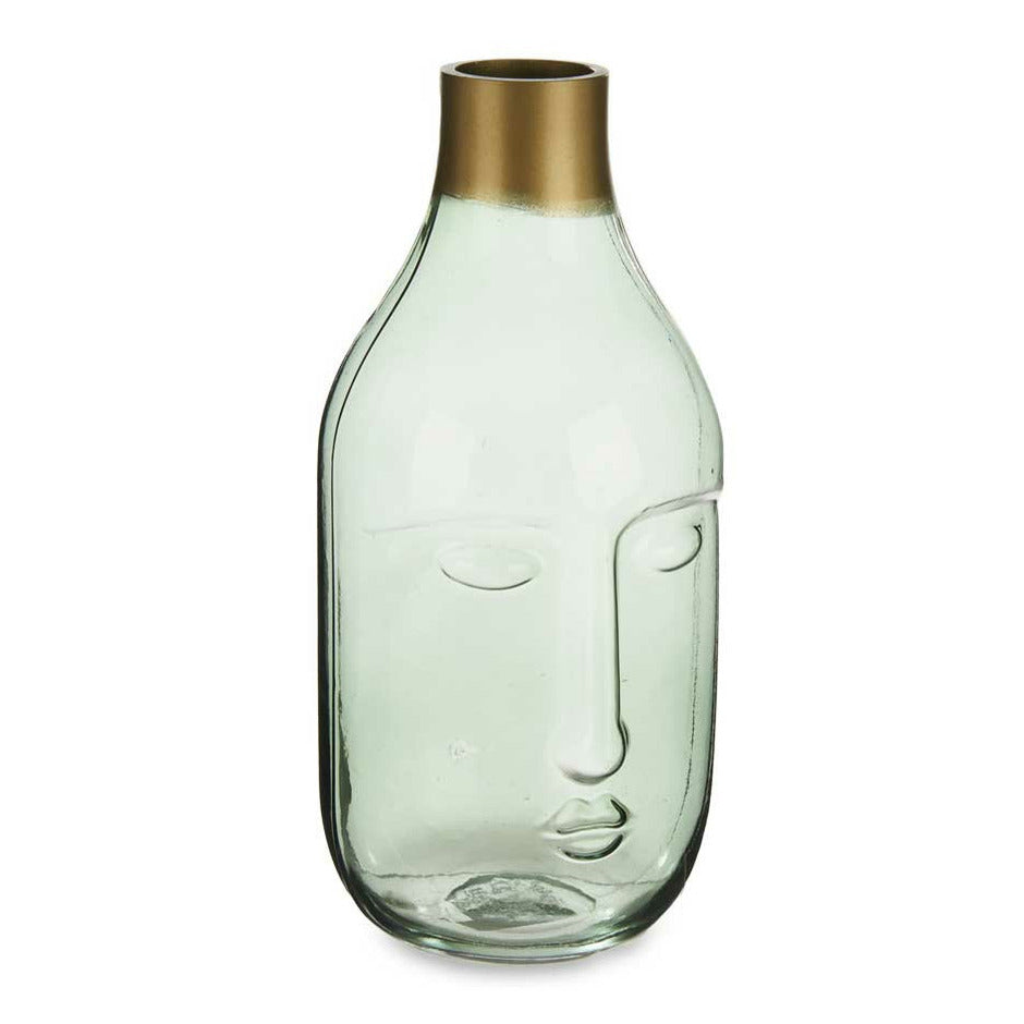 giftdecor-bloemenvaas-crystal-face-luxe-deco-glas-groen-transparant-d11-x-h24-cm-gouden-top_10442696