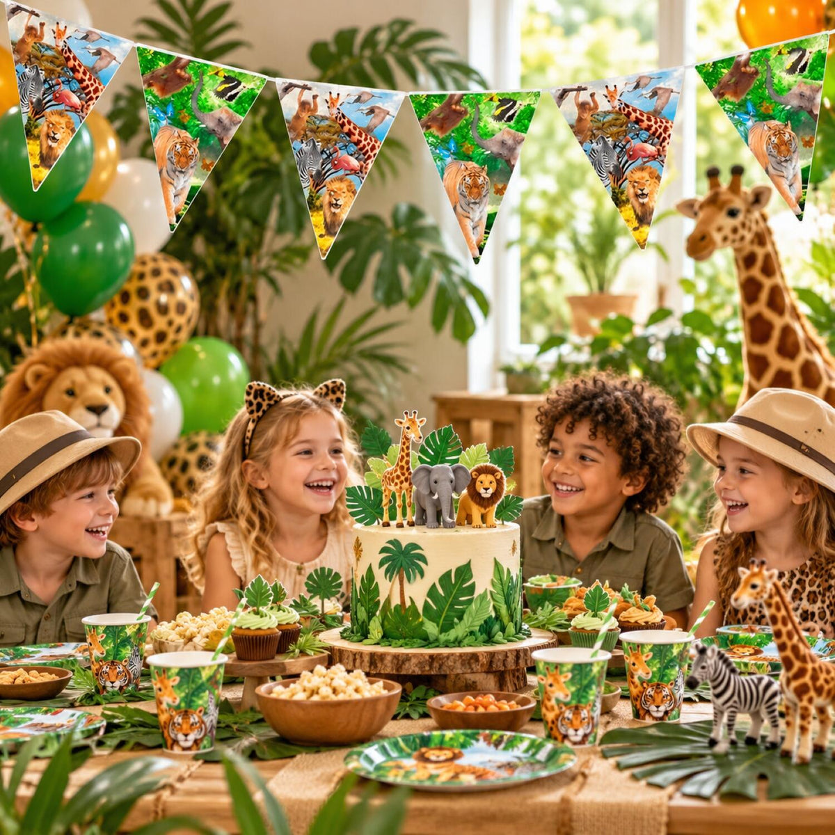 verjaardag-vlaggenlijn-slinger-10-meter-safari-jungle-thema-feest-plastic-binnen-buiten_10130699-1