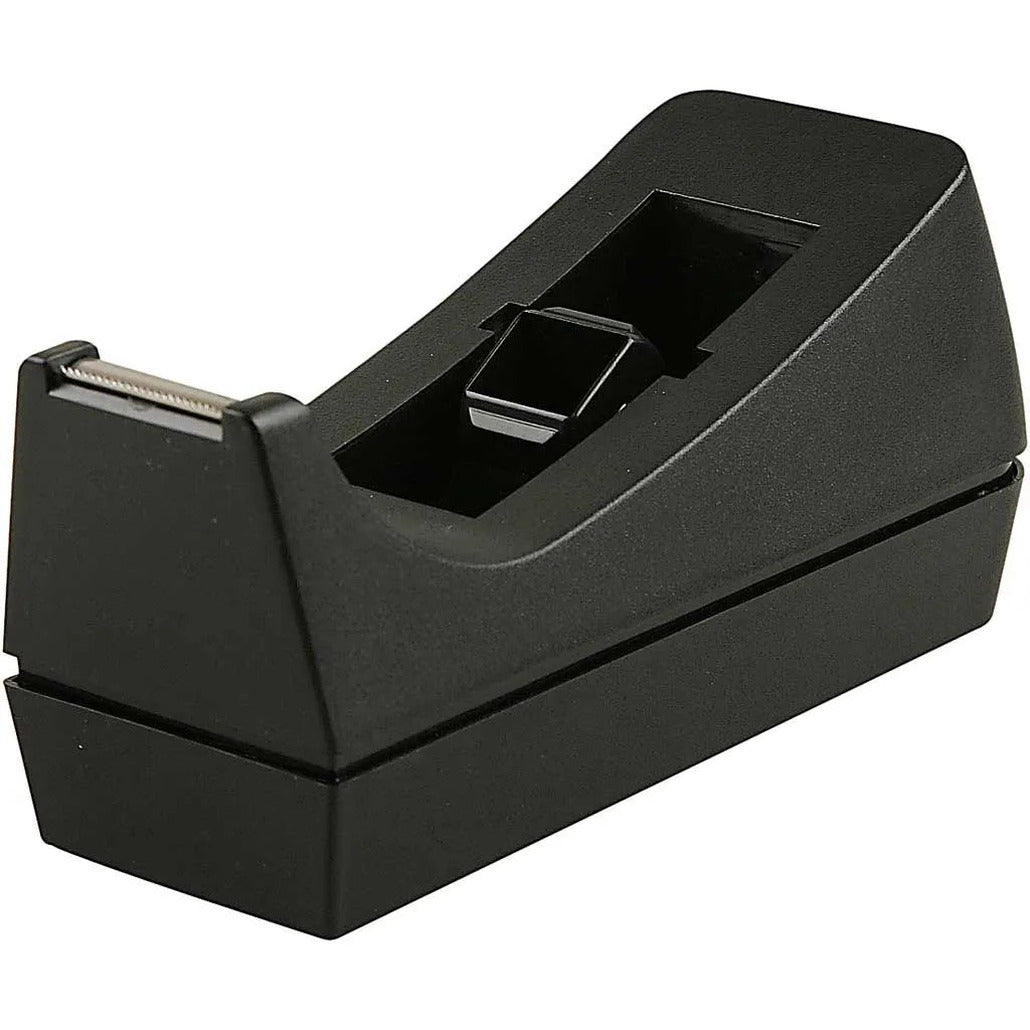 plakbandhouder-verzwaard-zwart-kunststof-7-x-17-cm-met-afscheur-kartels-strip_10428699