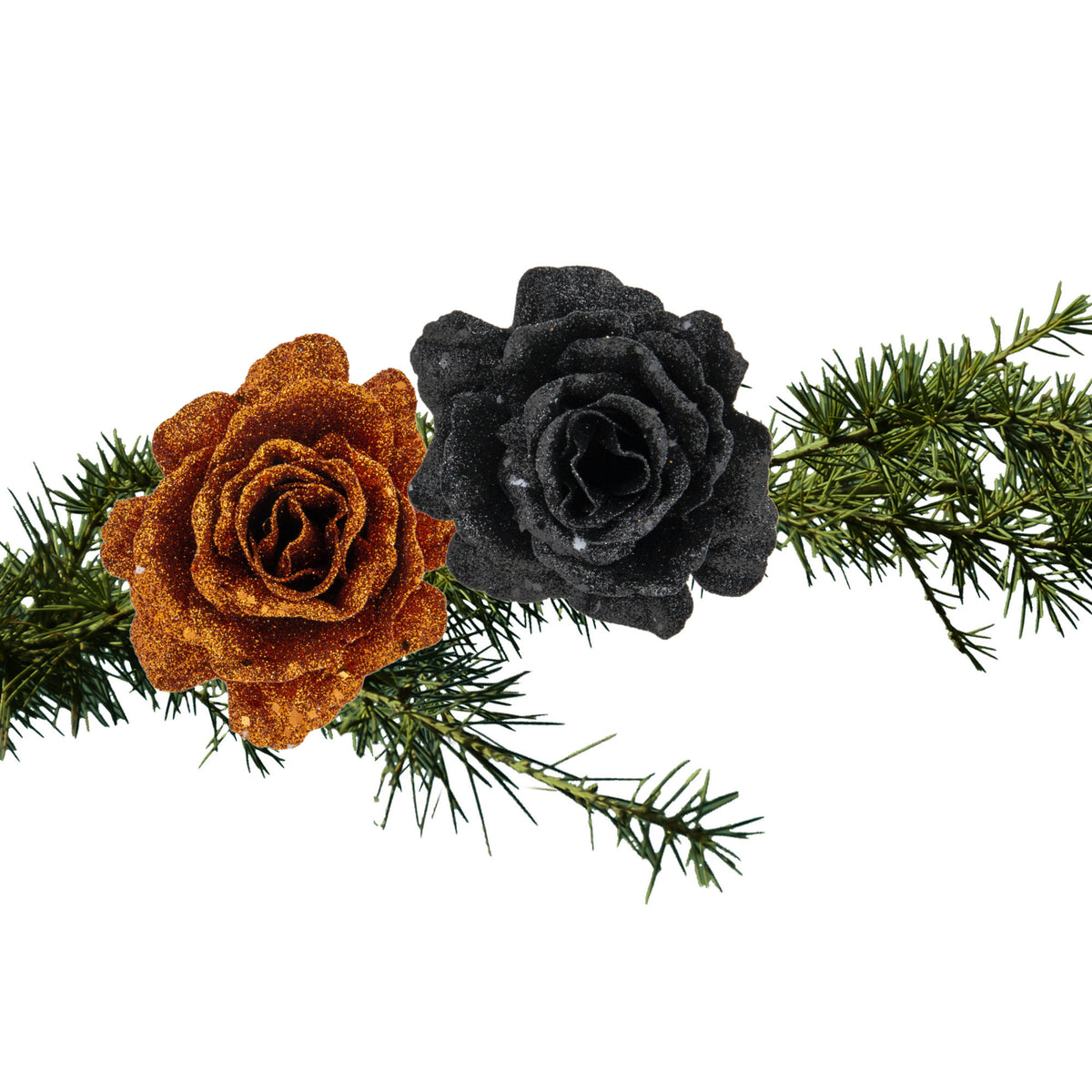 kerstboomversiering-bloemen-op-clip-2x-st-koper-en-zwart-10-cm_10414699
