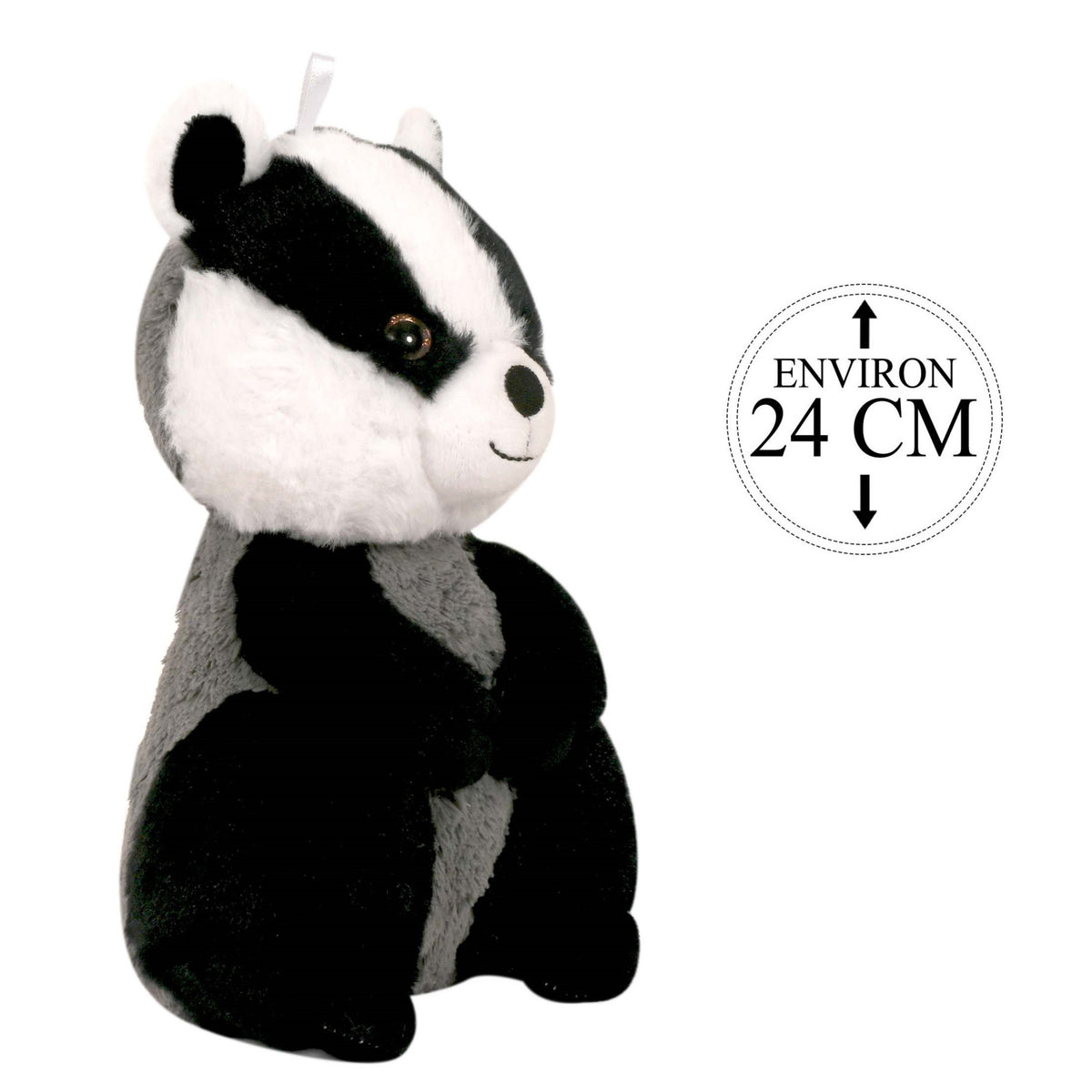 knuffeldier-das-zachte-pluche-stof-dieren-knuffels-zwart-grijs-24-cm_10444703