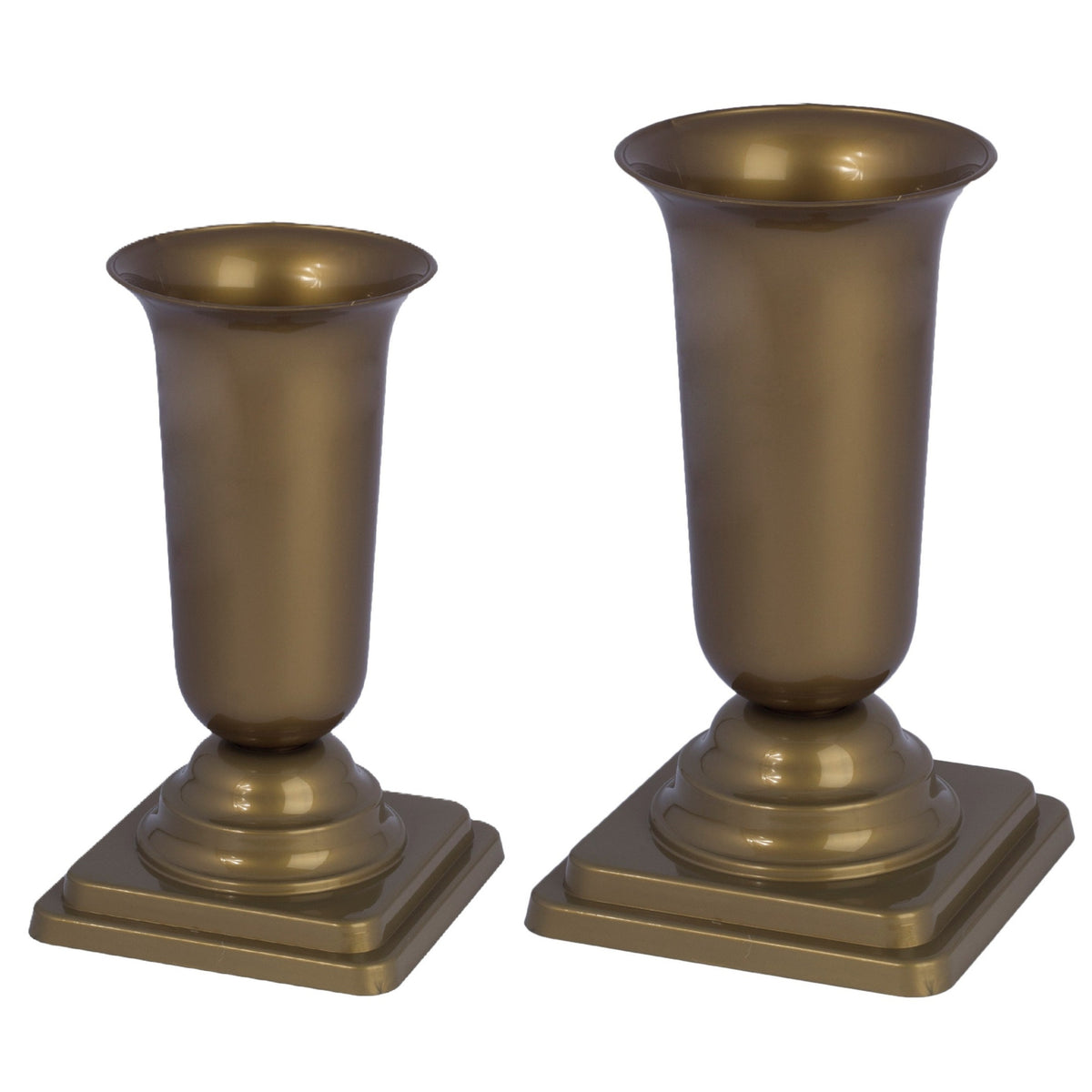 grafvazen-kunststof-set-van-2x-goud-h27-en-34-cm-bloemenvaas-voor-herdenkingsplaats-kerkho_10443704
