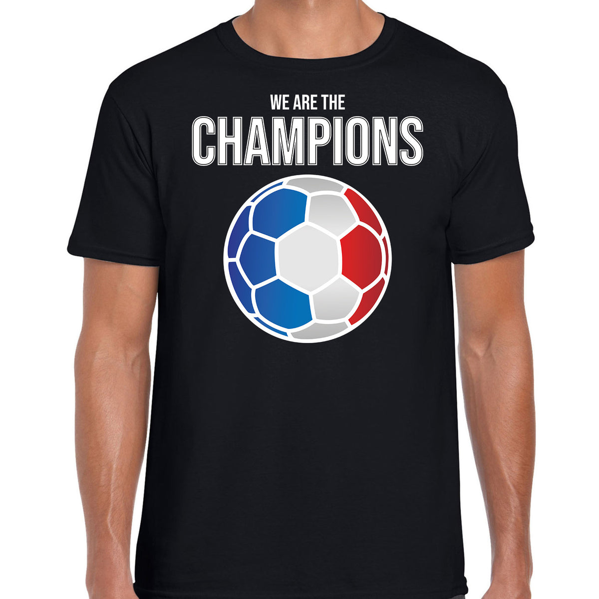 frankrijk-ek-wk-supporter-tshirt-we-are-the-champions-met-franse-voetbal-zwart-heren_10271707-1