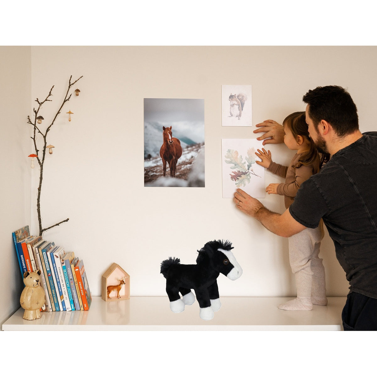 pluche-knuffeldier-paardje-zwart-19-cm-boerderijdieren-paarden-knuffels_10446708-1