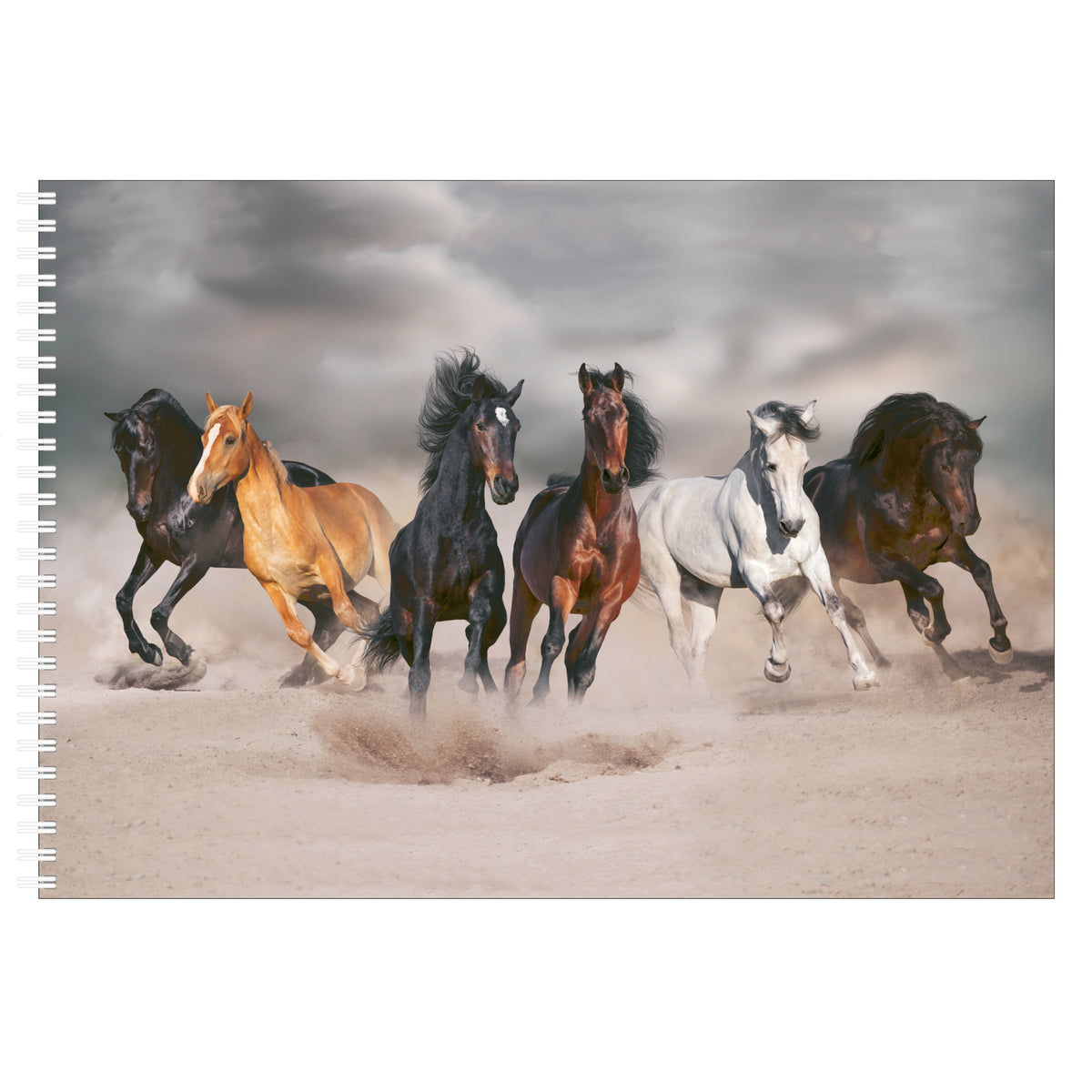 bellatio-decorations-schetsboek-tekenboek-kleurboek-a4-paarden-print-50-vellen-blanco_10223709