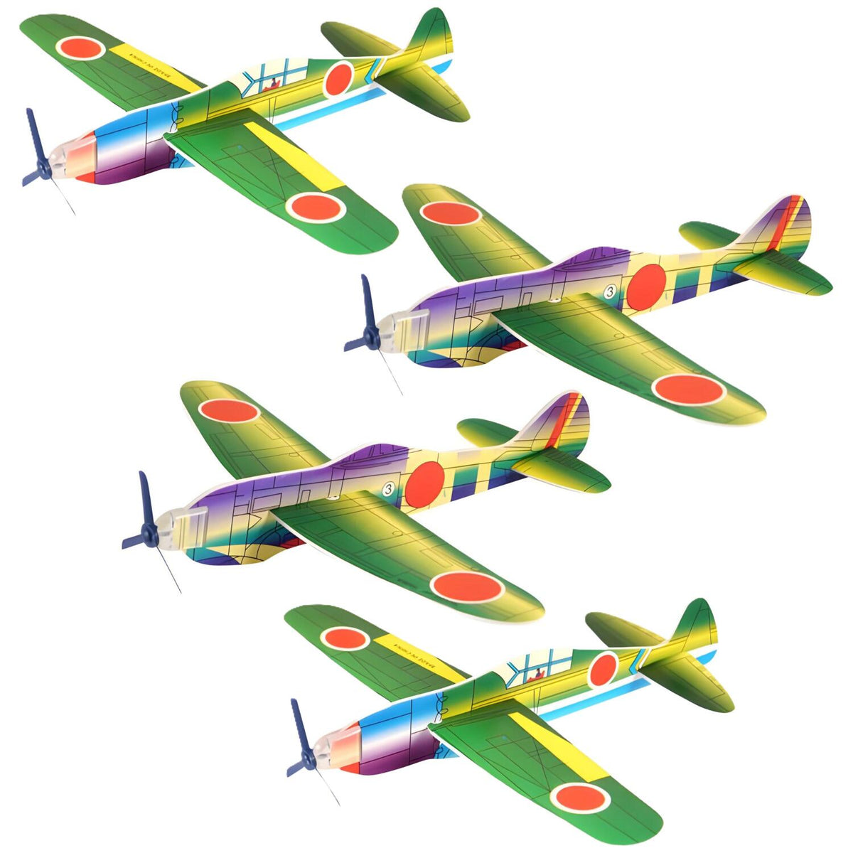 speelgoed-luchtmacht-vliegtuigen-airgliders-4x-stuks-echt-vliegend-uit-japan-19-cm_10494714