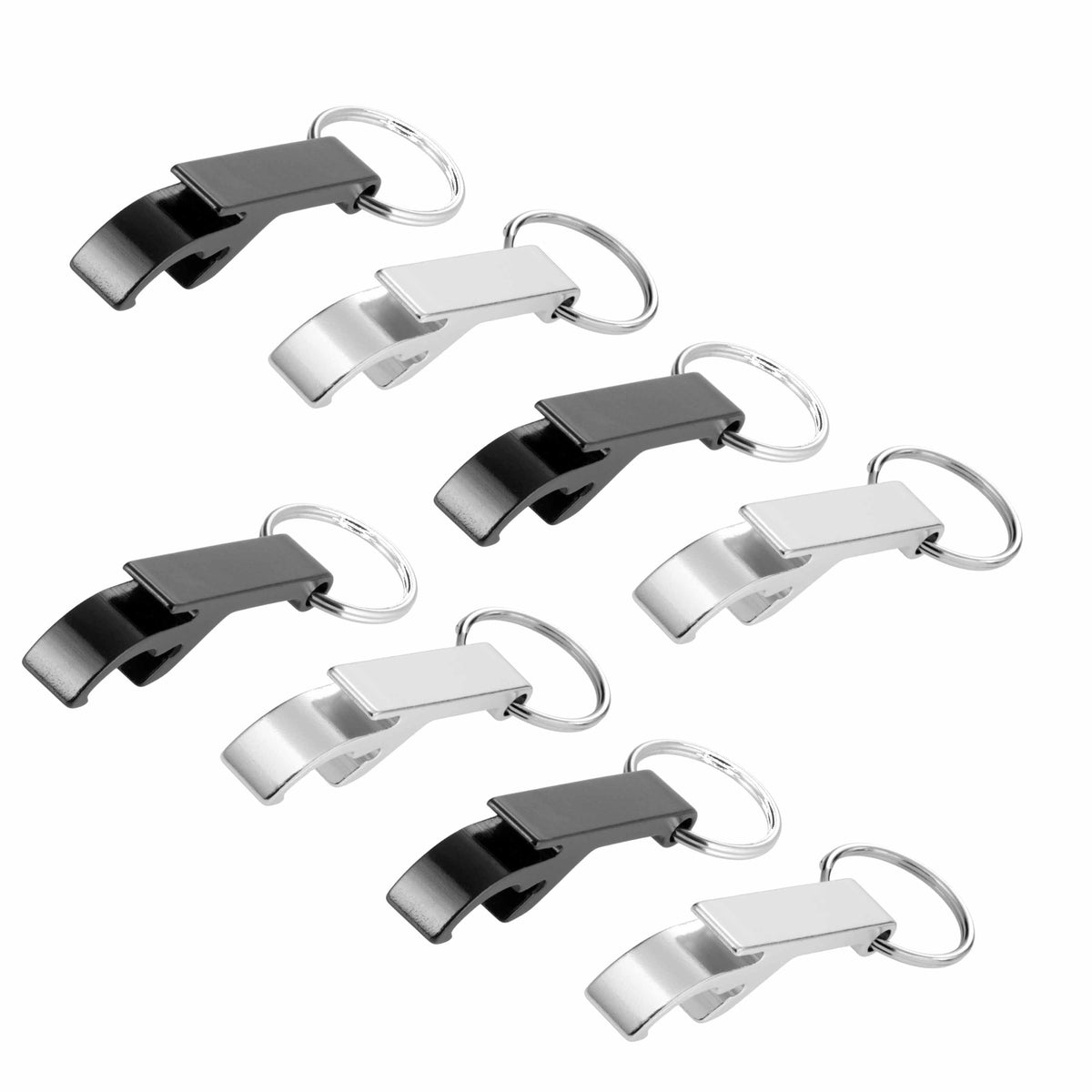 flessen-openers-met-sleutelhanger-8x-stuks-zilver-en-zwart-6-cm-combi-set_10250718