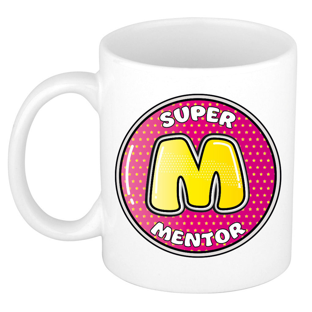 cadeau-mok-beker-super-mentor-wit-300-ml_10390718