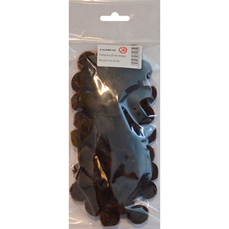 pompons-50x-donker-bruin-20-mm-hobby-knutsel-materialen_10411722-1