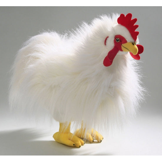 Pluche witte kippen knuffel 36 cm