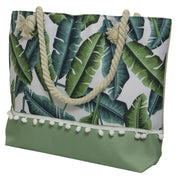 decoris-strandtas-palm-beach-groen-45-x-35-cm-shopper-boodschappen-polyester_10218725-1