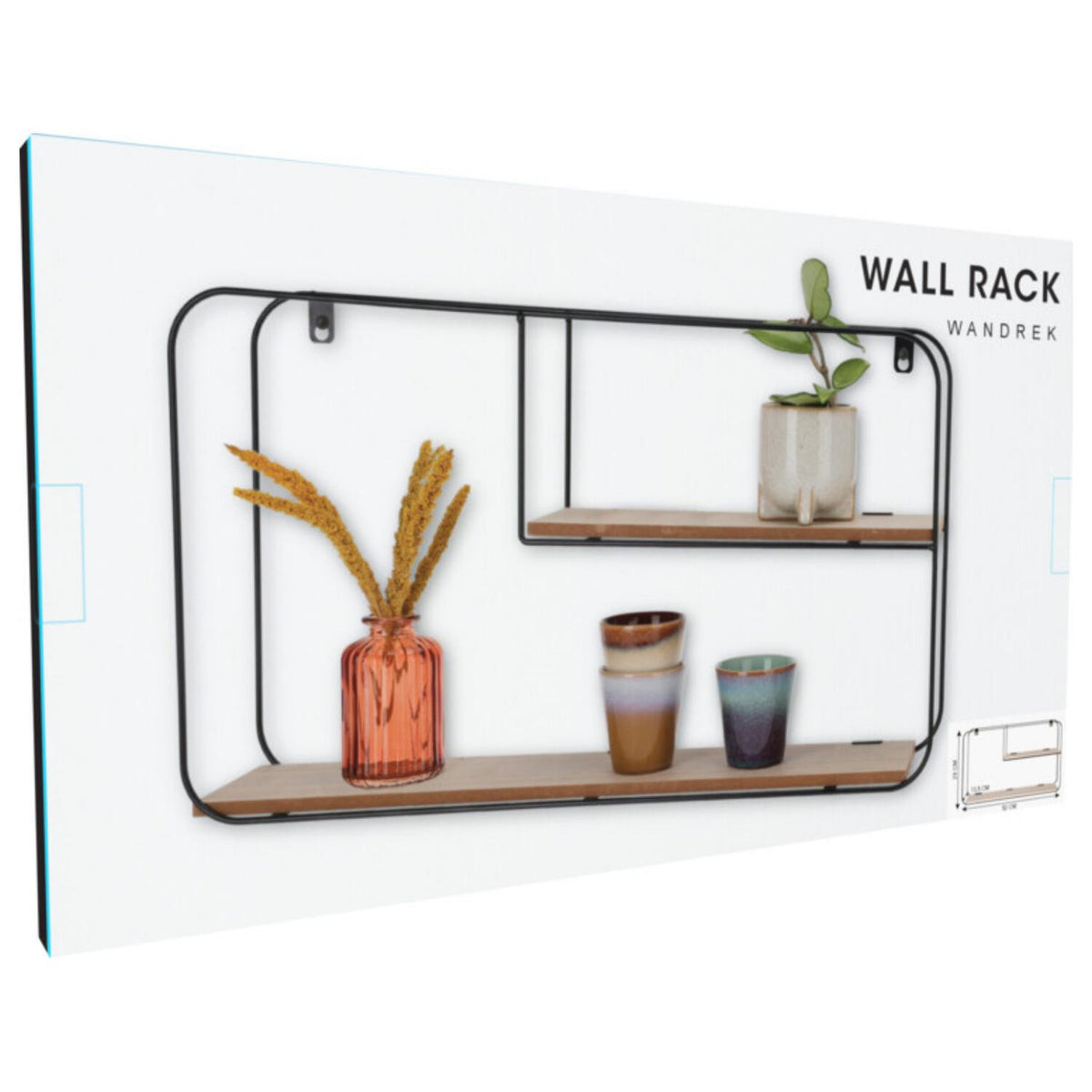 wandplank--wandrekje-decohome-naturel-zwart-2-niveaus-52-x-10-x-29-cm_10497728