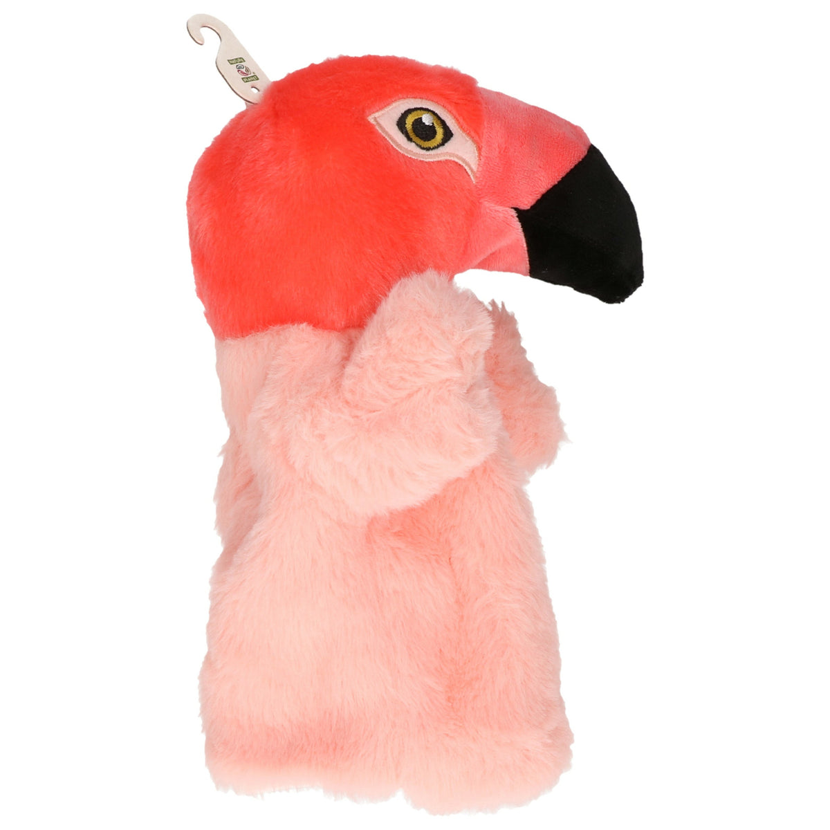 Nature Planet Plush Puppet Show Hand Puppet Flamingo Cuddly Toy - pink - doll - 24 cm