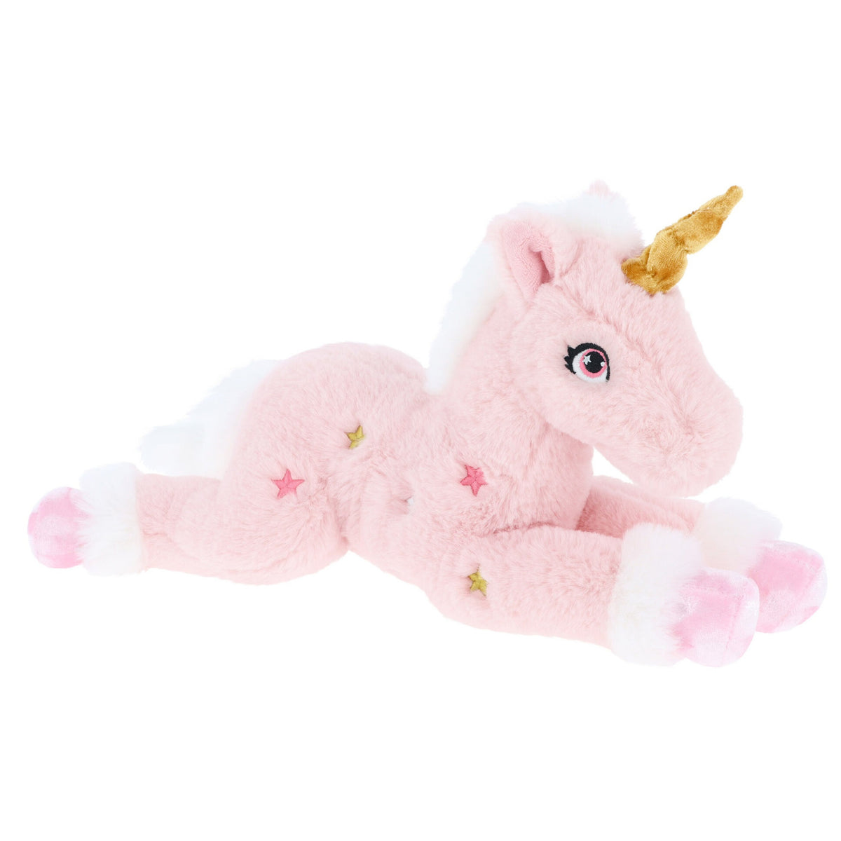 keel-toys-pluche-eenhoorn-knuffel-roze-wit-35-cm-mystieke-dieren-met-glitter-sterren_10443734