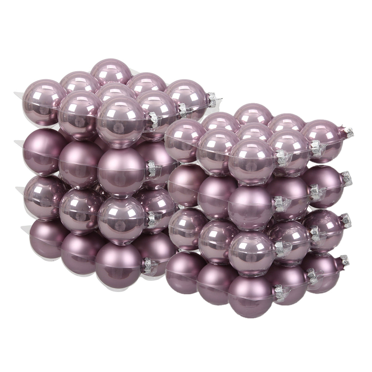 72x-stuks-glazen-kerstballen-salie-paars-lilac-sage-4-en-6-cm-mat-glans_10297734