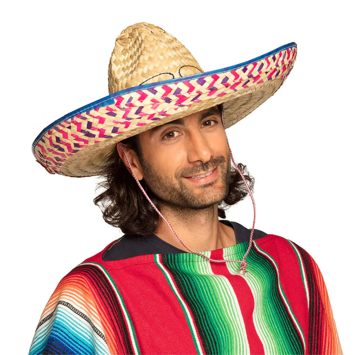 carnaval-verkleed-sombrero-hoed-fiesta-naturel-volwassenen-polyester-luxe-uitvoering_10477737-2