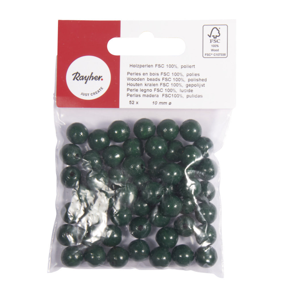hobby-kralen-hout-d10-mm-52x-stuks-groen-diy-sieraden-maken-kralen-rijgen_10040739-1