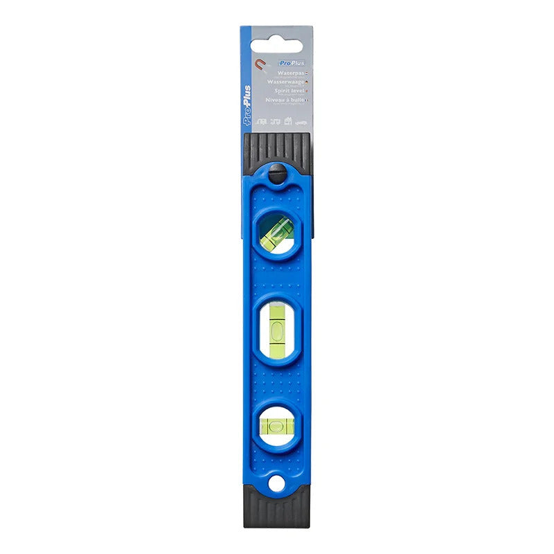 proplus-waterpas-met-magneet-bevestiging-25-cm-3-libellen-blauw-kunststof_10429749-1