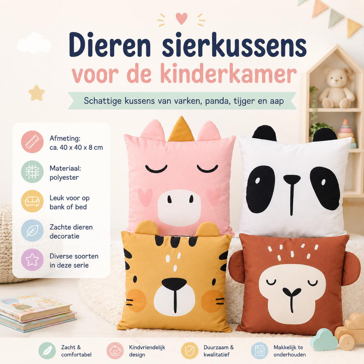 dieren-sierkussen-set-2x-kinderkamer-panda-en-eenhoorn-40-x-40-cm-polyester_10500760-5