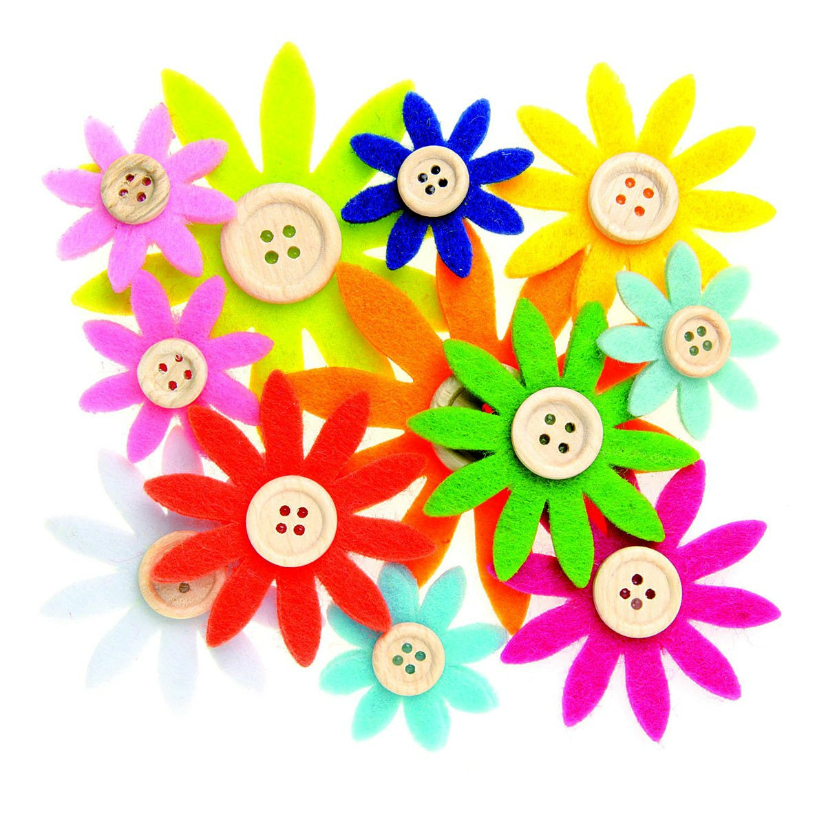 hobby-knopen-vilt-12x-gekleurd-sixties-bloemen-met-knoop-357-cm_10106770-1
