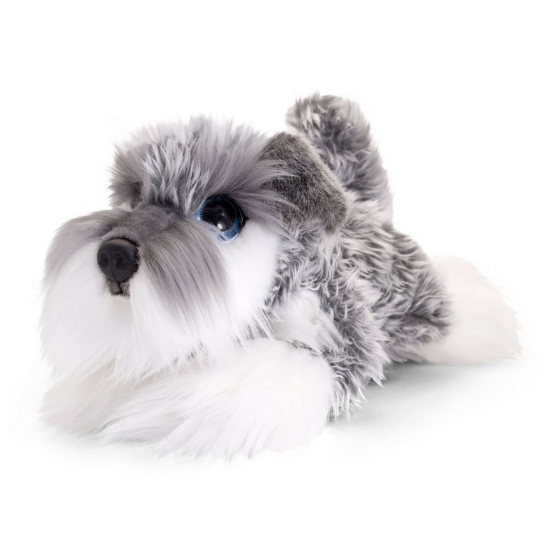Keel Toys plush grey/white Schnauzer dog soft toy 25 cm