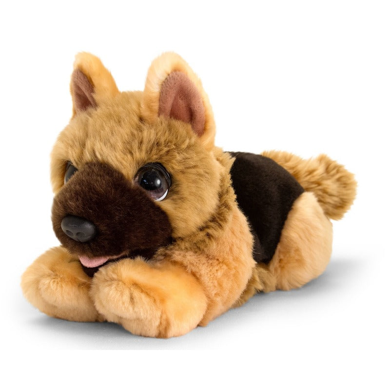Keel Toys plush brown German Shepherd dog soft toy 25 cm