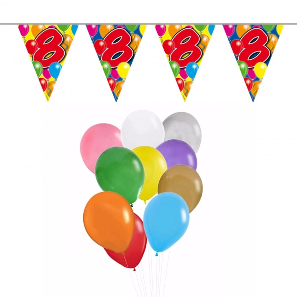 verjaardag-8-jaar-feest-thema-set-50x-ballonnen-en-2x-leeftijd-print-vlaggenlijnen_10369780