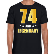74-and-legendary-verjaardag-cadeau-tshirt-zwart-gouden-letters-heren-74-jaar-geworden_10232784