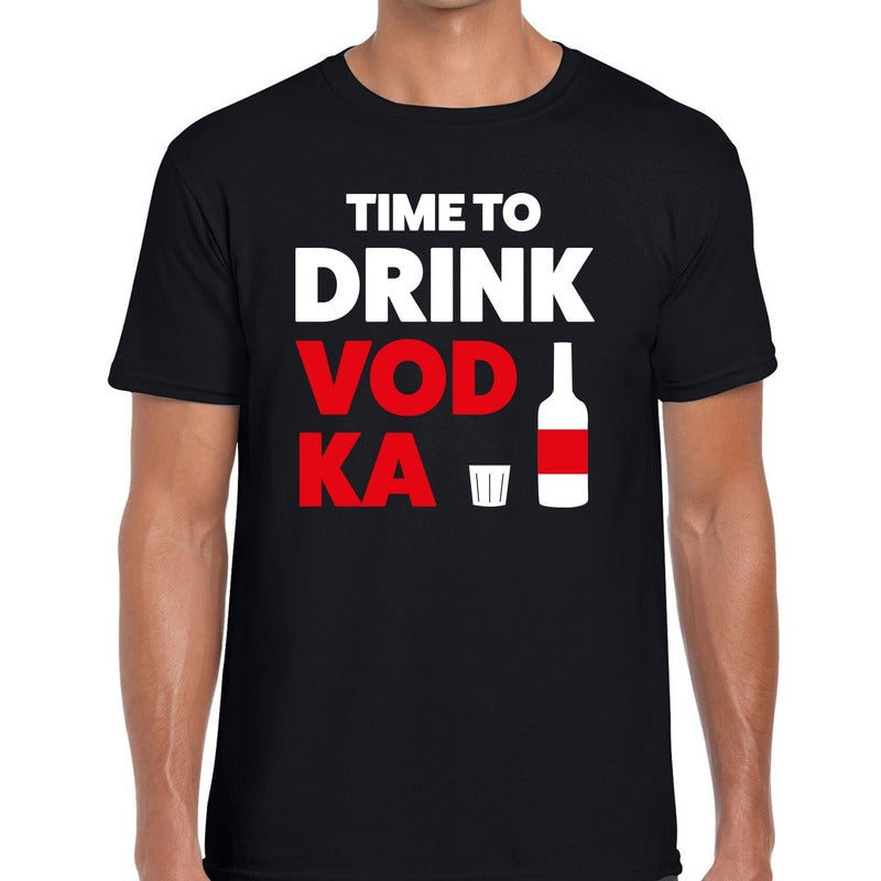 time-to-drink-vodka-tekst-tshirt-zwart-heren_10144785