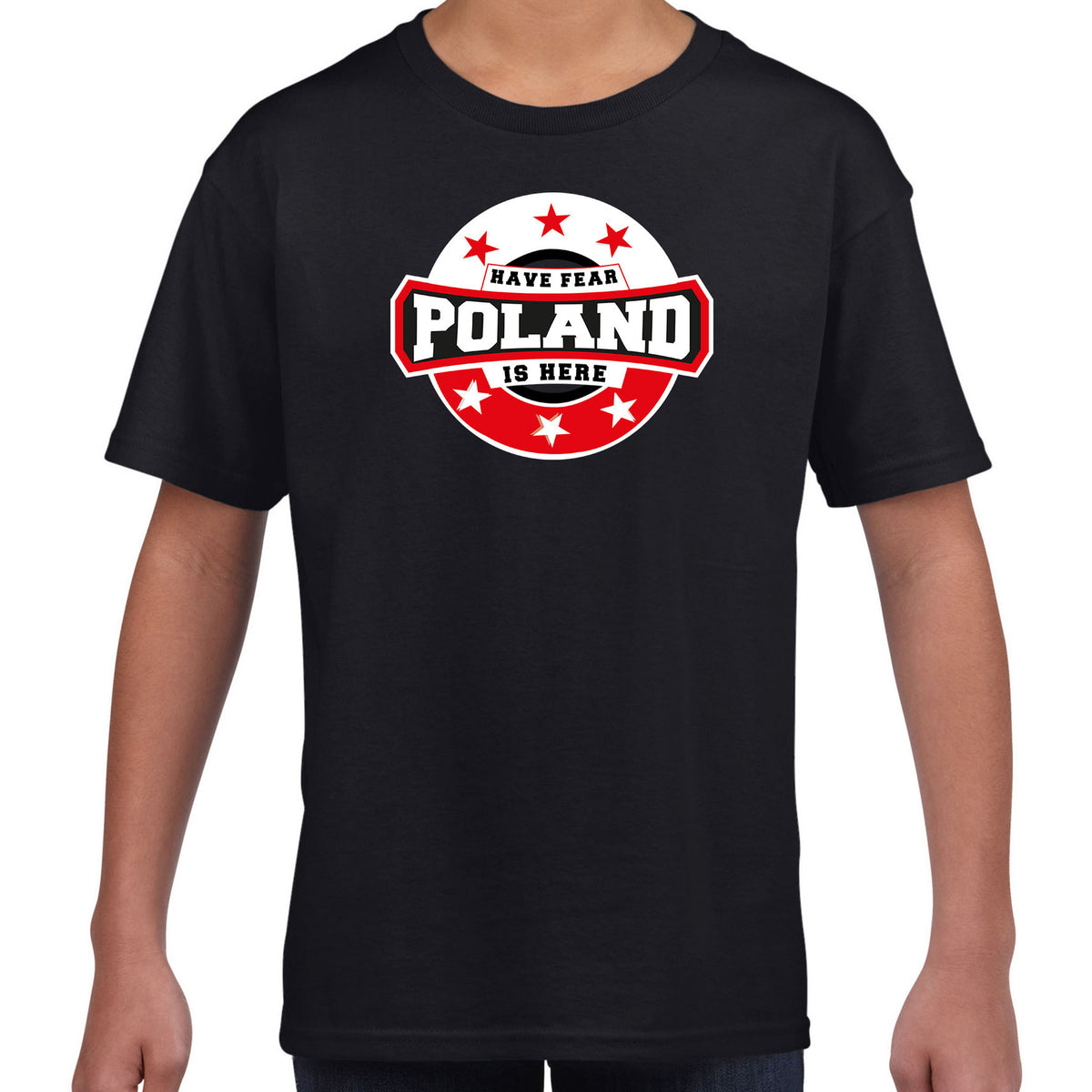 have-fear-poland-is-here--polen-supporter-tshirt-zwart-voor-kids_10216797