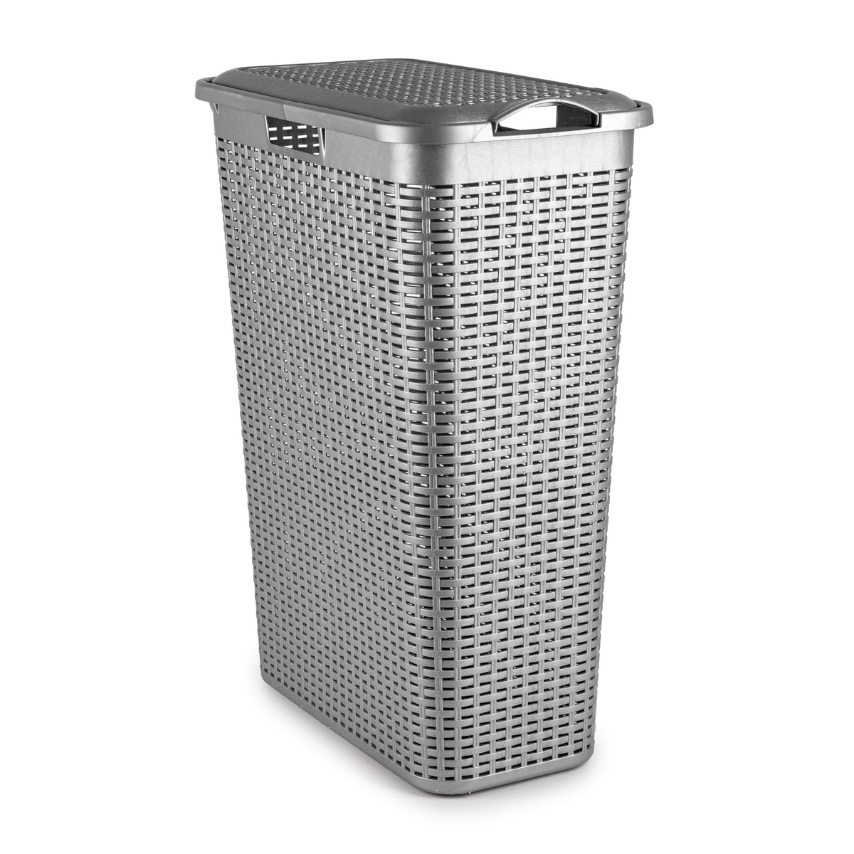 smalle-wasmand-met-deksel-rotan-zilvergrijs-gevlochten-kunststof-48-liter-27-x-46-x-60-cm_10473799