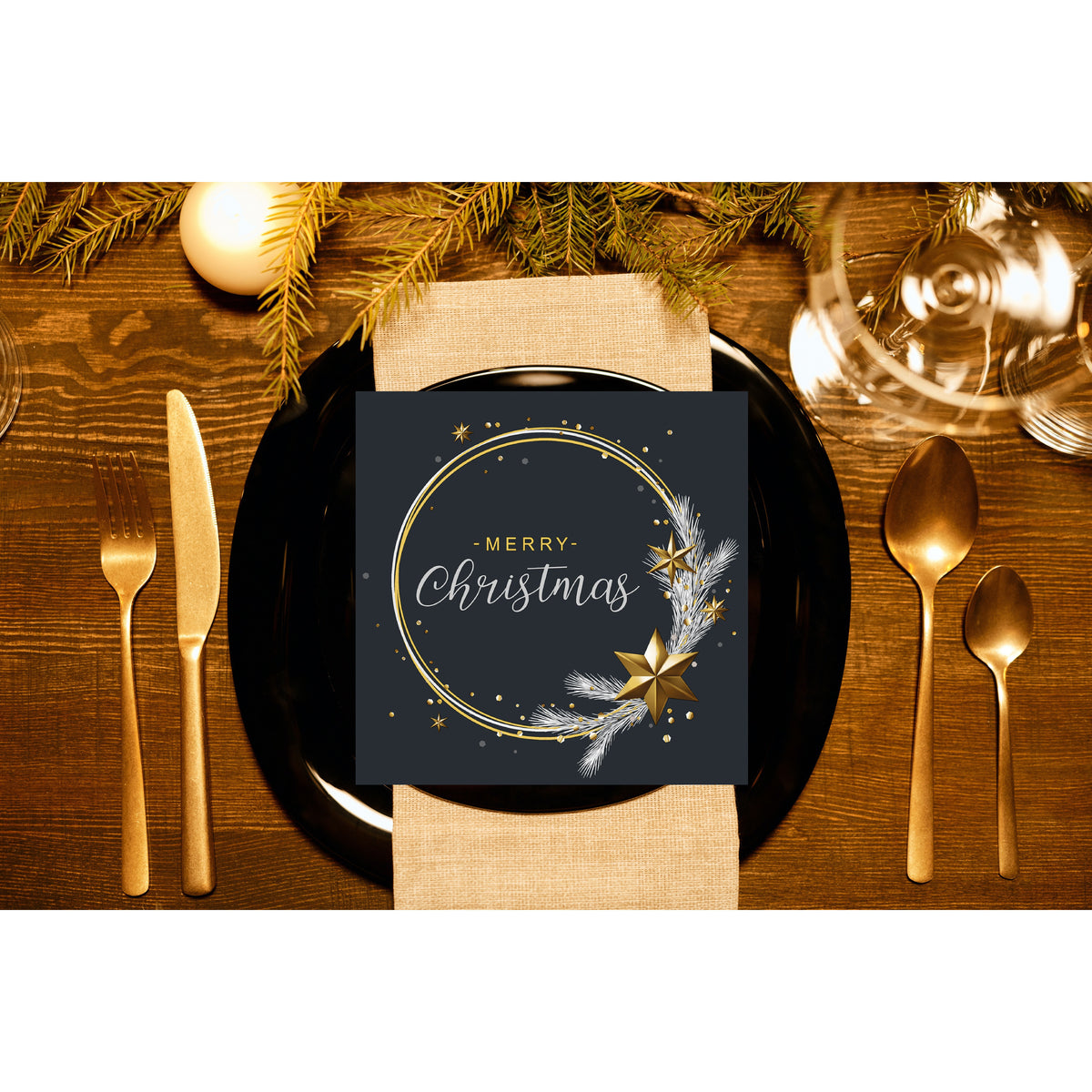 kerst-thema-servetten-20x-st-zwart-merry-christmas-33-x-33-cm-kerstdiner-kerstservetten_10450804-2