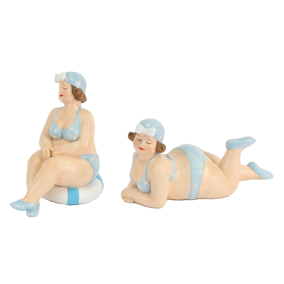 woonkamer-decoratie-beeldjes-set-van-2-dikke-dames-blauw-badpak-11-cm_10392810