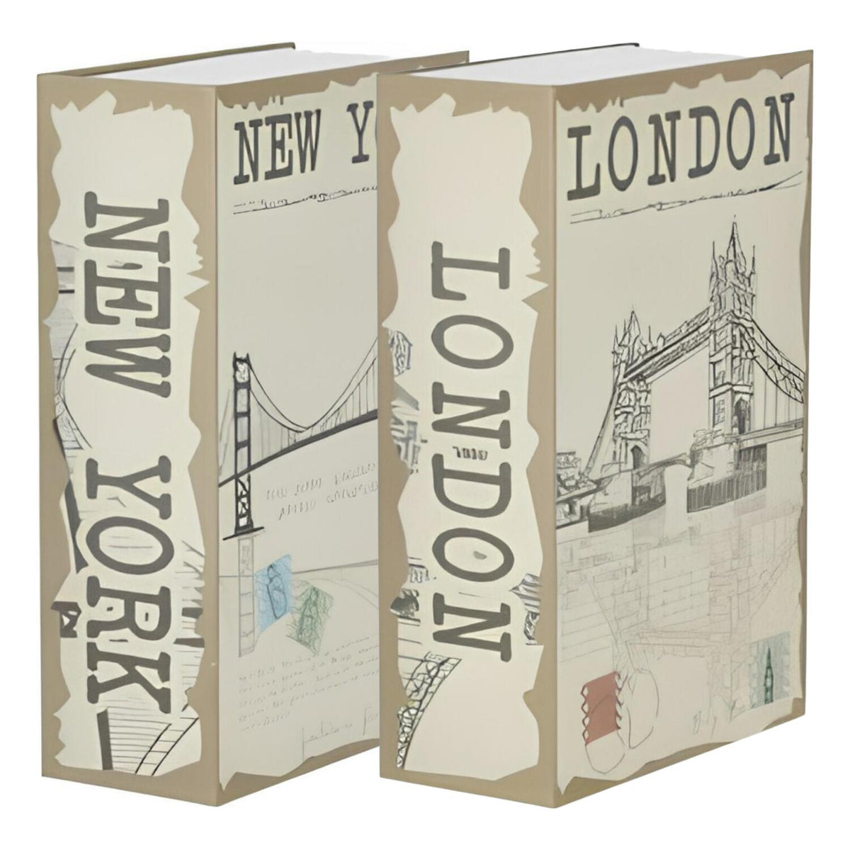 kluis-in-boekvorm-set-2x-stuks-londen--new-york-incl-2-sleutels-12-x-18-x-6-cm_10497815